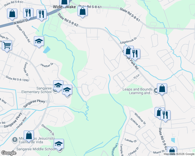 map of restaurants, bars, coffee shops, grocery stores, and more near 138 Tabby Creek Circle in Summerville