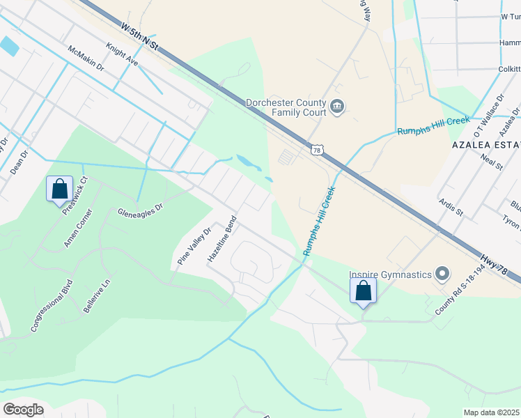 map of restaurants, bars, coffee shops, grocery stores, and more near 112 Lahina Cove in Summerville