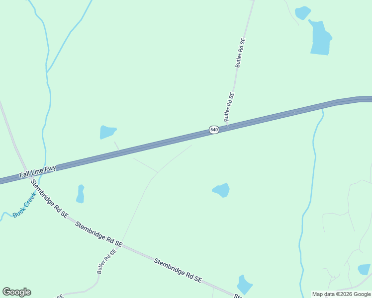 map of restaurants, bars, coffee shops, grocery stores, and more near Butler Road Southeast in Baldwin County