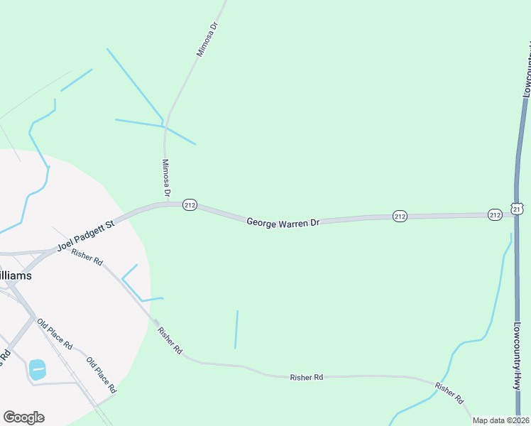 map of restaurants, bars, coffee shops, grocery stores, and more near 902 George Warren Drive in Colleton County