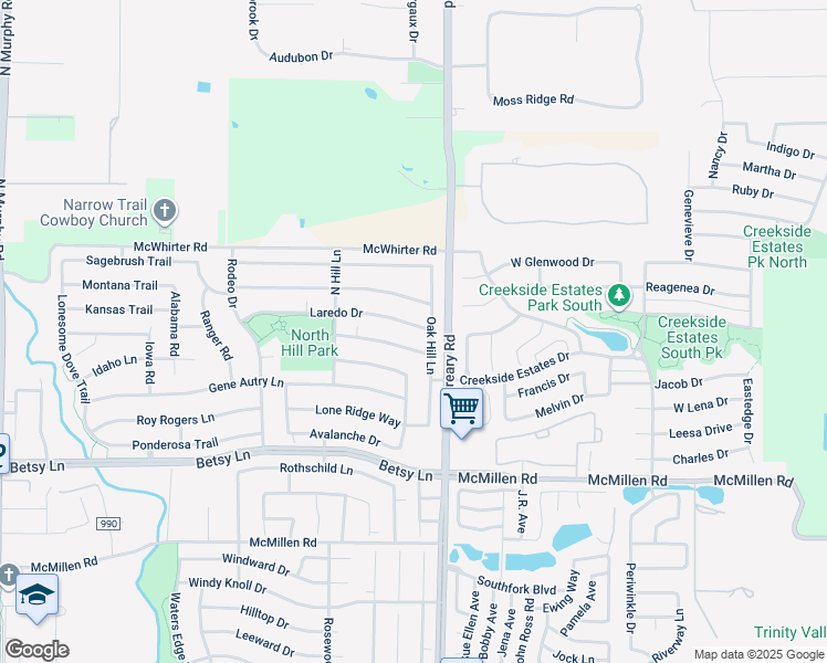 map of restaurants, bars, coffee shops, grocery stores, and more near 644 Laredo Drive in Murphy