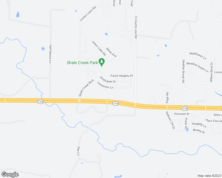 map of restaurants, bars, coffee shops, grocery stores, and more near 12713 Carpenter Lane in Rhome