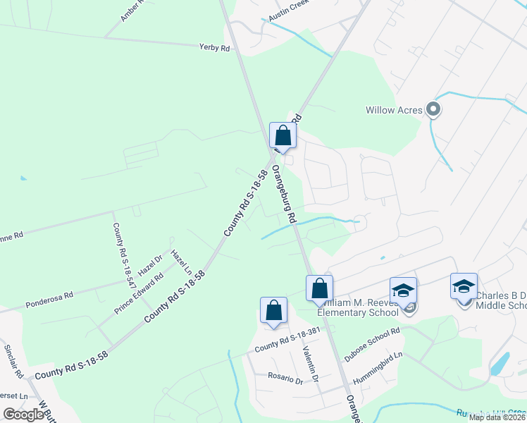 map of restaurants, bars, coffee shops, grocery stores, and more near 213 Lapping Waters Drive in Summerville