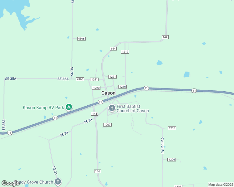 map of restaurants, bars, coffee shops, grocery stores, and more near in Cason