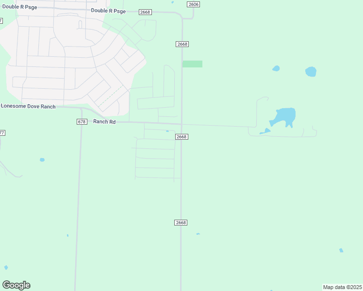 map of restaurants, bars, coffee shops, grocery stores, and more near County Road 2668 in Royse City
