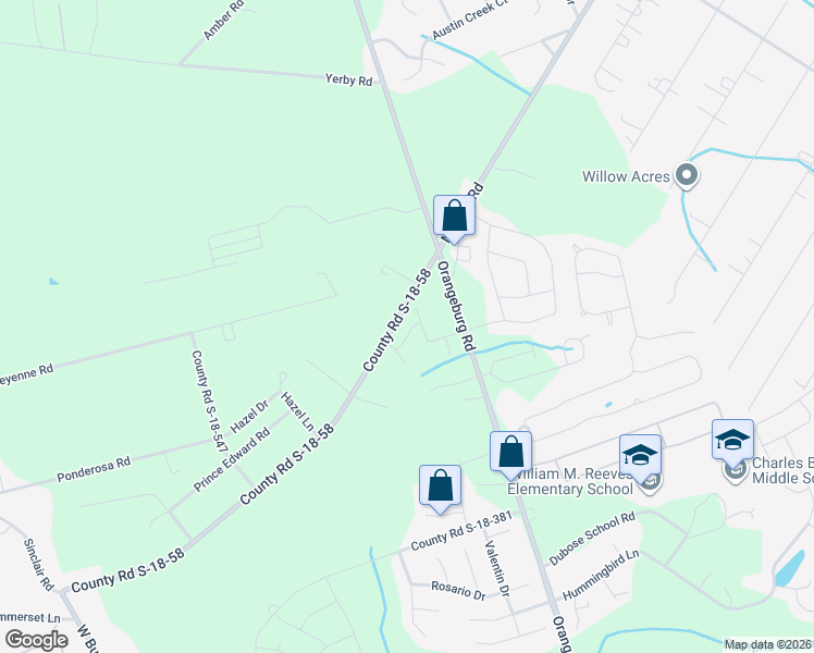 map of restaurants, bars, coffee shops, grocery stores, and more near 213 Lapping Waters Drive in Summerville