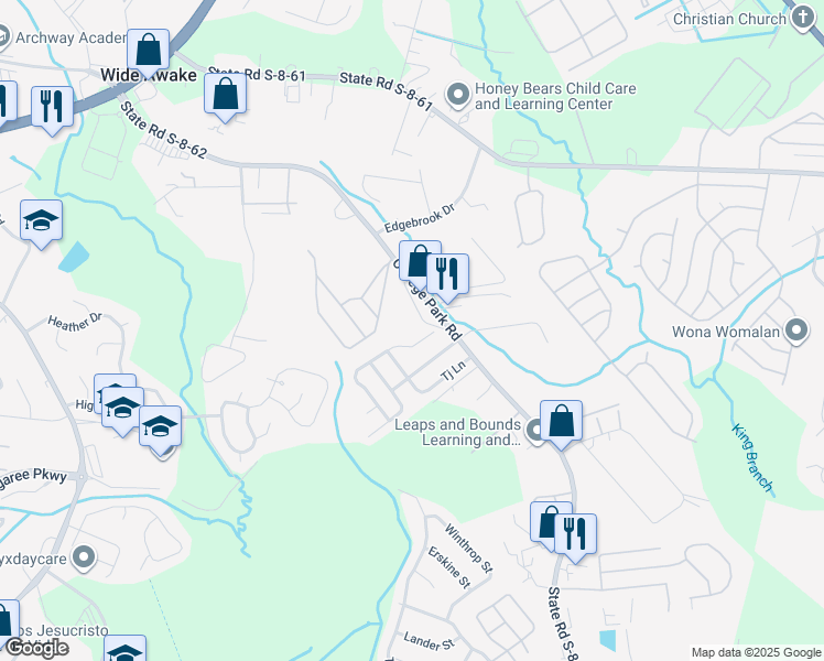 map of restaurants, bars, coffee shops, grocery stores, and more near 113 Wide Awake Circle in Summerville