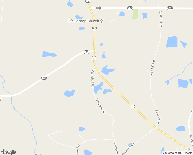 map of restaurants, bars, coffee shops, grocery stores, and more near 3881 U.S. 19 in Zebulon