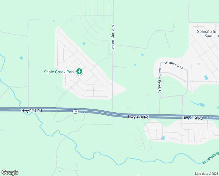 map of restaurants, bars, coffee shops, grocery stores, and more near 12505 Shine Avenue in Rhome