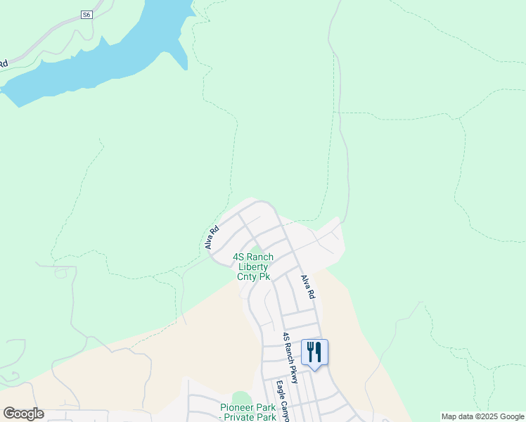 map of restaurants, bars, coffee shops, grocery stores, and more near 17812 Alva Road in San Diego