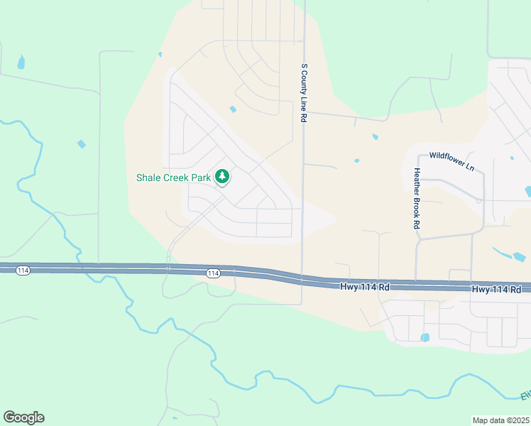 map of restaurants, bars, coffee shops, grocery stores, and more near 12629 Azure Heights Place in Rhome