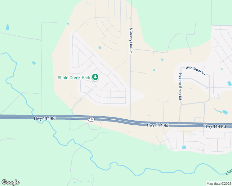 map of restaurants, bars, coffee shops, grocery stores, and more near 12625 Azure Heights Place in Rhome