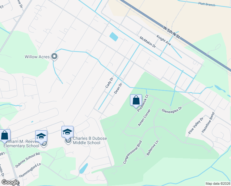 map of restaurants, bars, coffee shops, grocery stores, and more near 211 Dean Drive in Summerville