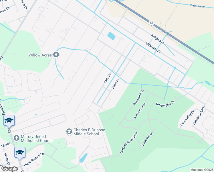 map of restaurants, bars, coffee shops, grocery stores, and more near 198 Cady Drive in Summerville
