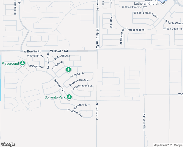map of restaurants, bars, coffee shops, grocery stores, and more near 36798 West Giallo Lane in Maricopa