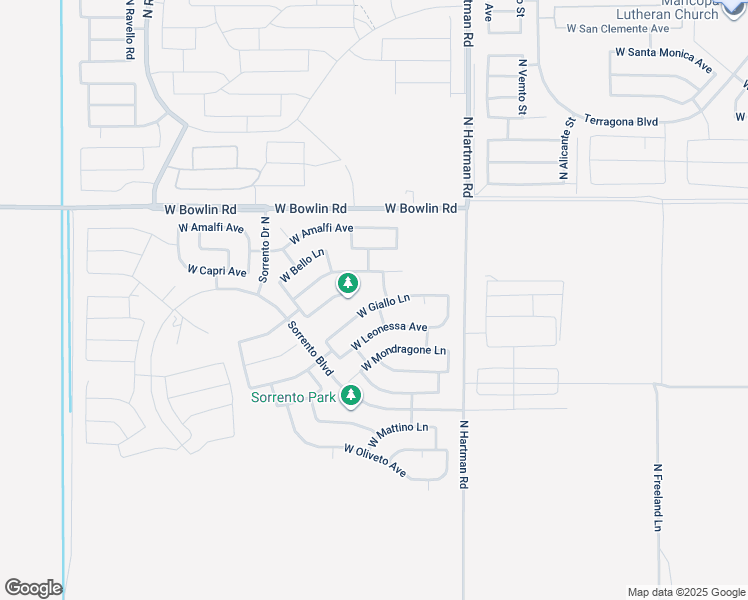 map of restaurants, bars, coffee shops, grocery stores, and more near 37062 West Giallo Lane in Maricopa