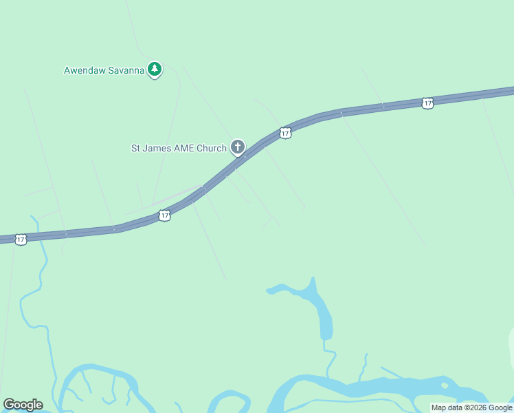 map of restaurants, bars, coffee shops, grocery stores, and more near 1074 Golden Pond Road in McClellanville