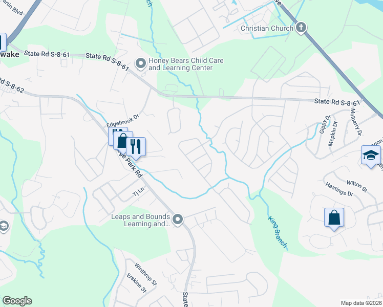 map of restaurants, bars, coffee shops, grocery stores, and more near 104 Gains Mill Drive in Summerville