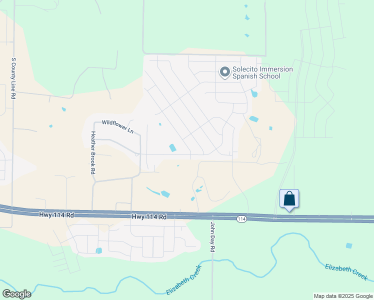 map of restaurants, bars, coffee shops, grocery stores, and more near Loomis Trail in Northlake