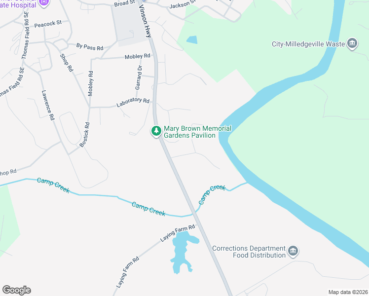 map of restaurants, bars, coffee shops, grocery stores, and more near 903 Riverbend Drive in Milledgeville