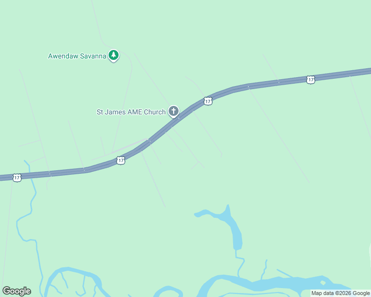 map of restaurants, bars, coffee shops, grocery stores, and more near 1074 Golden Pond Road in McClellanville