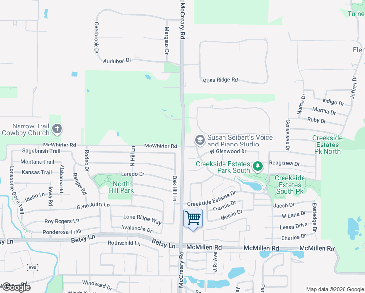 map of restaurants, bars, coffee shops, grocery stores, and more near 3503 Summer Drive in Wylie