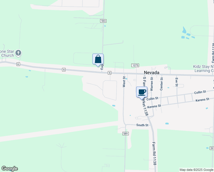 map of restaurants, bars, coffee shops, grocery stores, and more near 140 Maple Cir in Nevada
