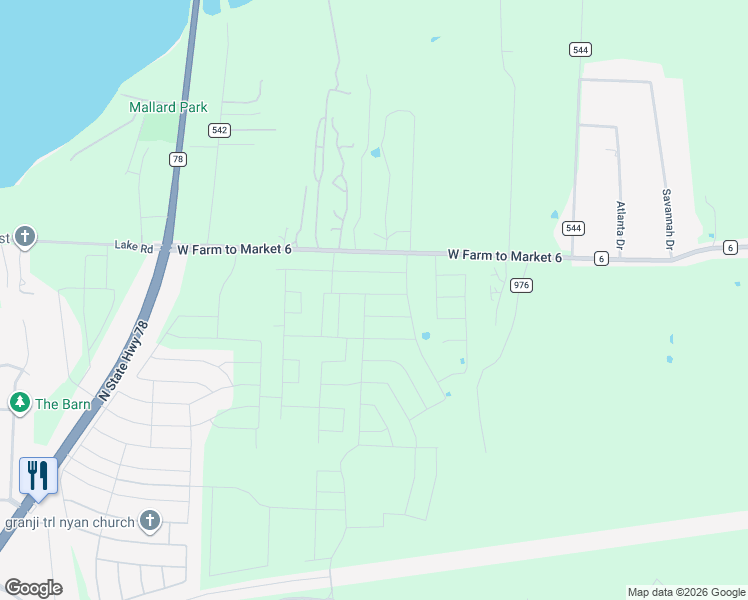 map of restaurants, bars, coffee shops, grocery stores, and more near 1282 Farm to Market 6 in Nevada