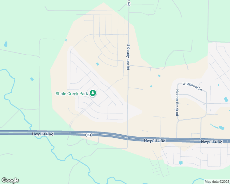 map of restaurants, bars, coffee shops, grocery stores, and more near 12317 Shine Avenue in Rhome