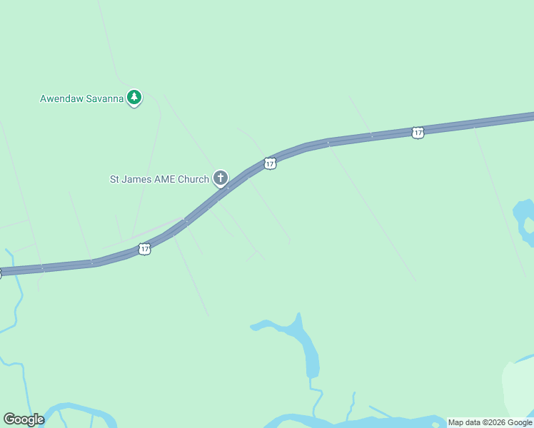map of restaurants, bars, coffee shops, grocery stores, and more near 8035 U.S. 17 in McClellanville