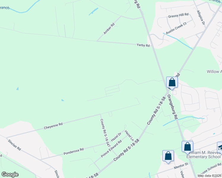 map of restaurants, bars, coffee shops, grocery stores, and more near 339 Cheyenne Road in Summerville