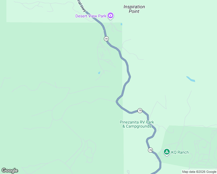 map of restaurants, bars, coffee shops, grocery stores, and more near 704 East Incense Cedar Road in Julian