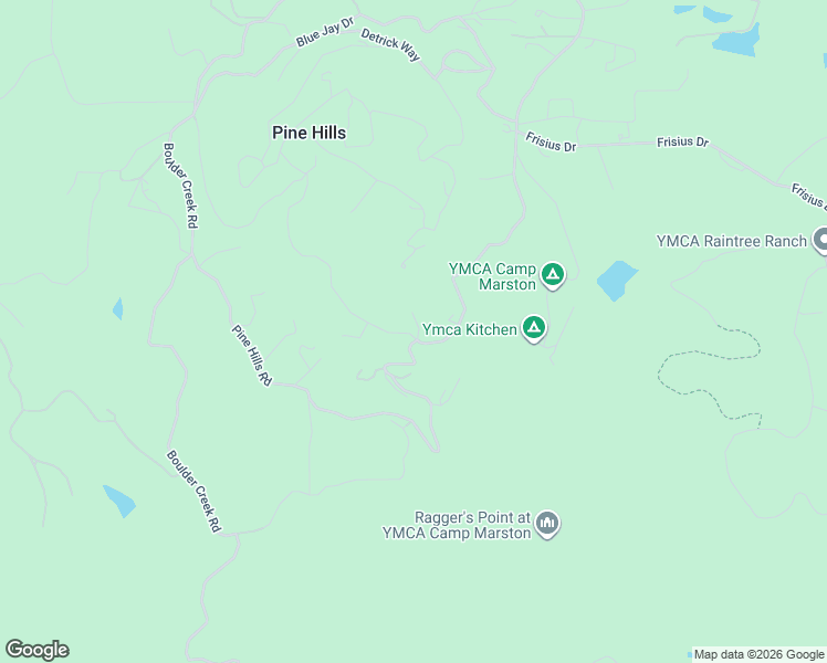 map of restaurants, bars, coffee shops, grocery stores, and more near 4656 Pine Ridge Avenue in Julian