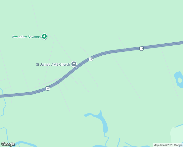 map of restaurants, bars, coffee shops, grocery stores, and more near 8035 U.S. 17 in McClellanville