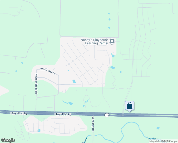 map of restaurants, bars, coffee shops, grocery stores, and more near 16452 Milwaukee Street in Justin