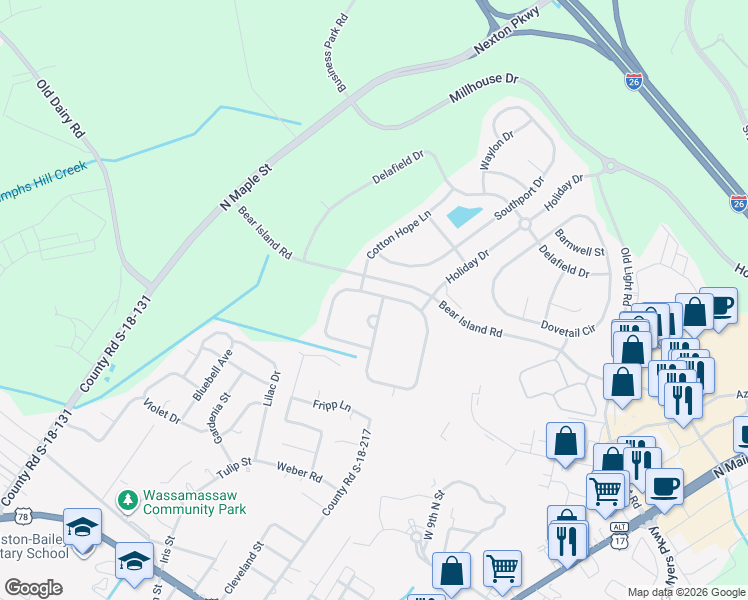 map of restaurants, bars, coffee shops, grocery stores, and more near 209 Avonshire Drive in Summerville