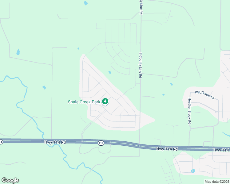 map of restaurants, bars, coffee shops, grocery stores, and more near 12204 Shine Avenue in Rhome