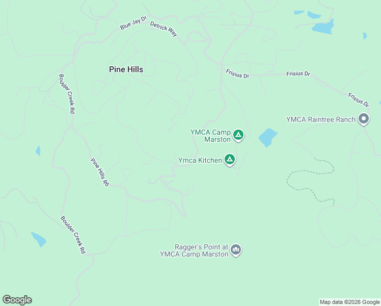 map of restaurants, bars, coffee shops, grocery stores, and more near 4656 Pine Ridge Avenue in Julian