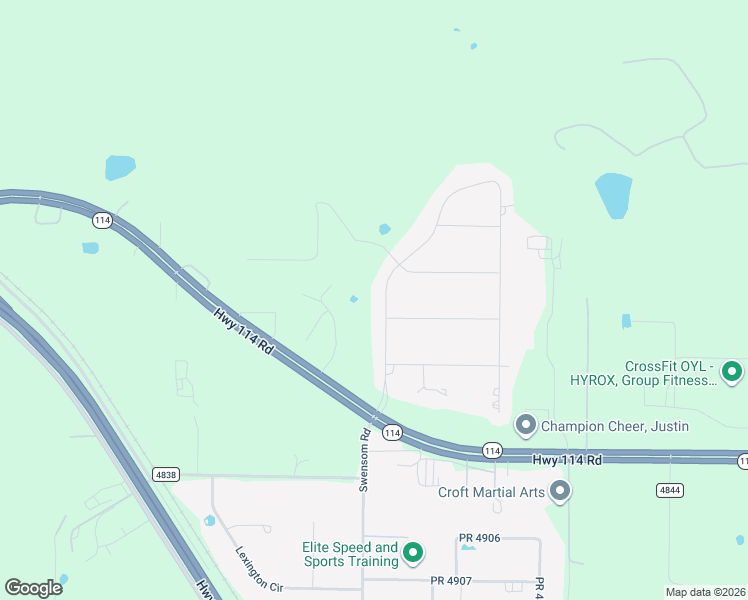 map of restaurants, bars, coffee shops, grocery stores, and more near 1211 Alliance Boulevard in Rhome