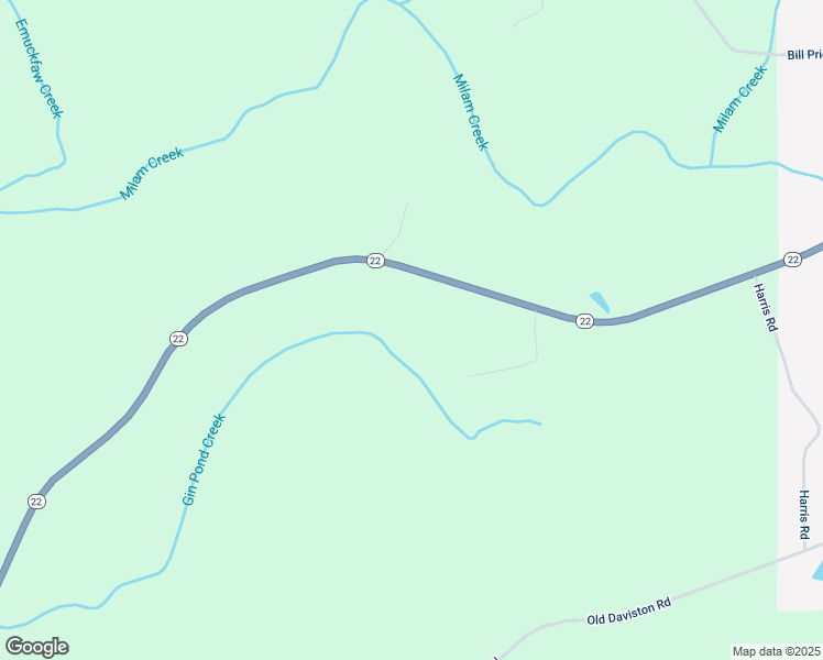 map of restaurants, bars, coffee shops, grocery stores, and more near 215 Blue Bird Lane in Daviston