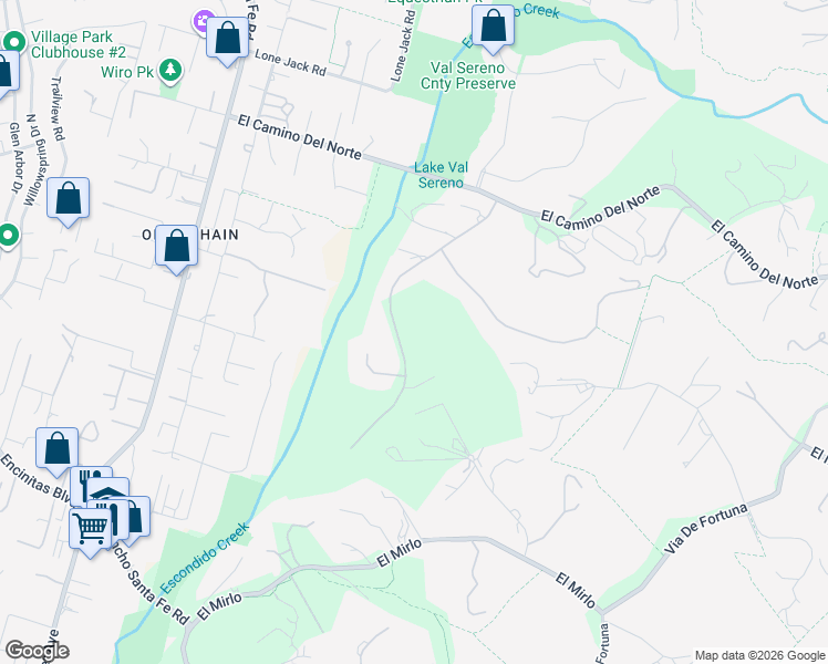 map of restaurants, bars, coffee shops, grocery stores, and more near 431 Flores De Oro in Rancho Santa Fe