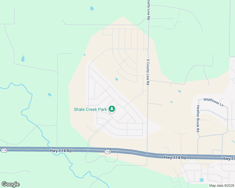 map of restaurants, bars, coffee shops, grocery stores, and more near 12118 Shine Avenue in Rhome