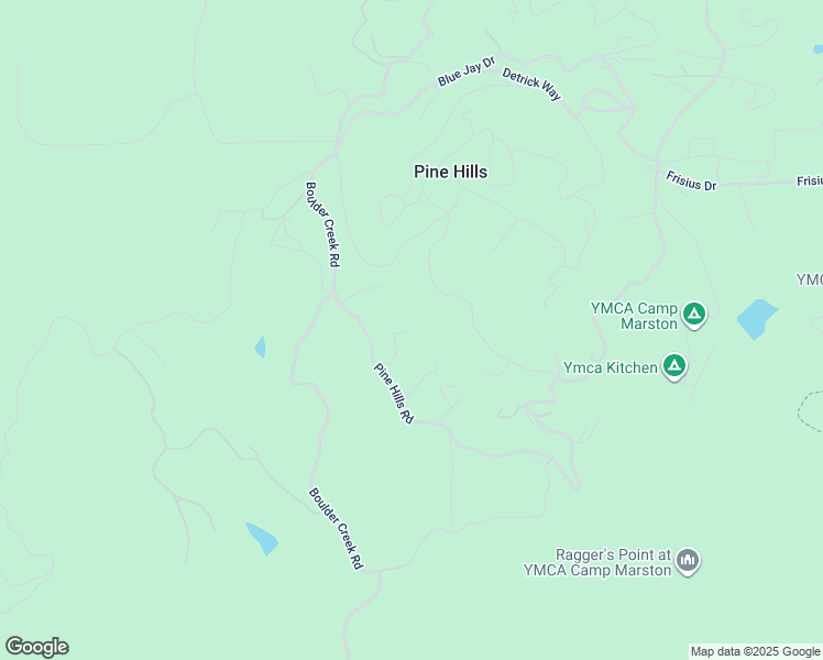 map of restaurants, bars, coffee shops, grocery stores, and more near 5222 Pine Hills Road in Julian