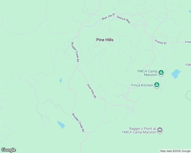 map of restaurants, bars, coffee shops, grocery stores, and more near 5222 Pine Hills Road in Julian