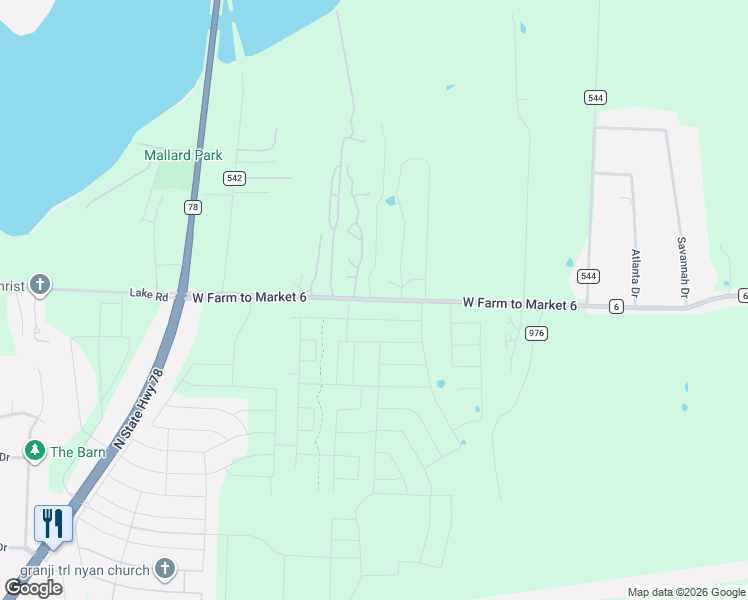 map of restaurants, bars, coffee shops, grocery stores, and more near 1313 Farm to Market 6 in Nevada