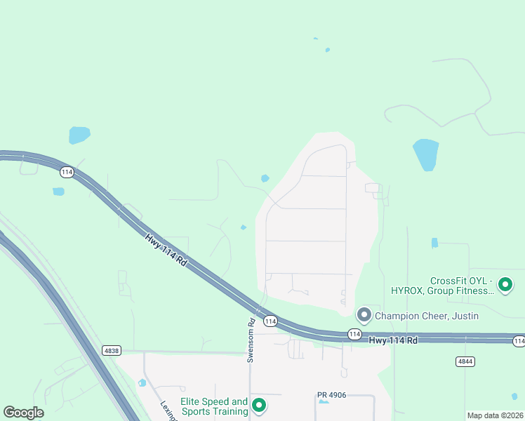 map of restaurants, bars, coffee shops, grocery stores, and more near 1217 Alliance Boulevard in Rhome