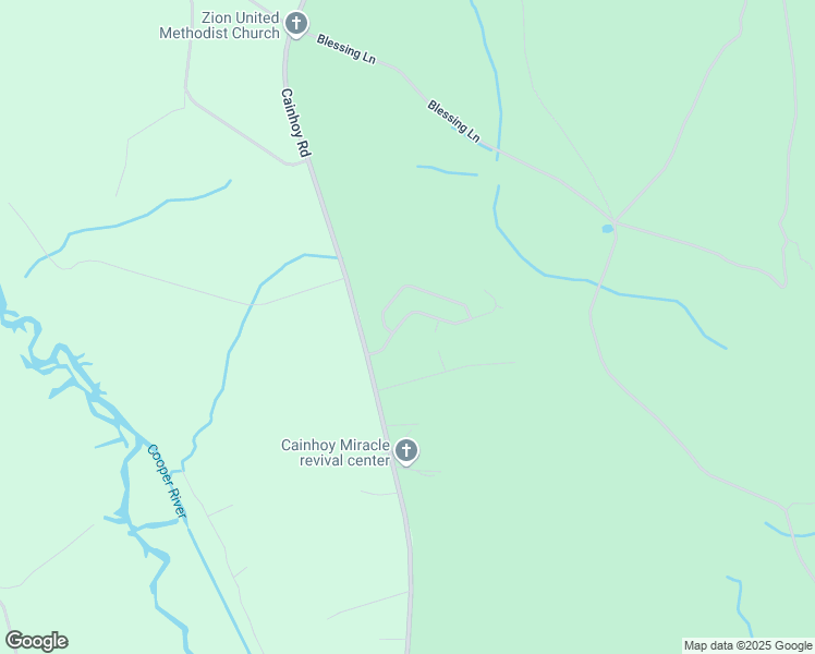 map of restaurants, bars, coffee shops, grocery stores, and more near 105 Brightwood Drive in Huger