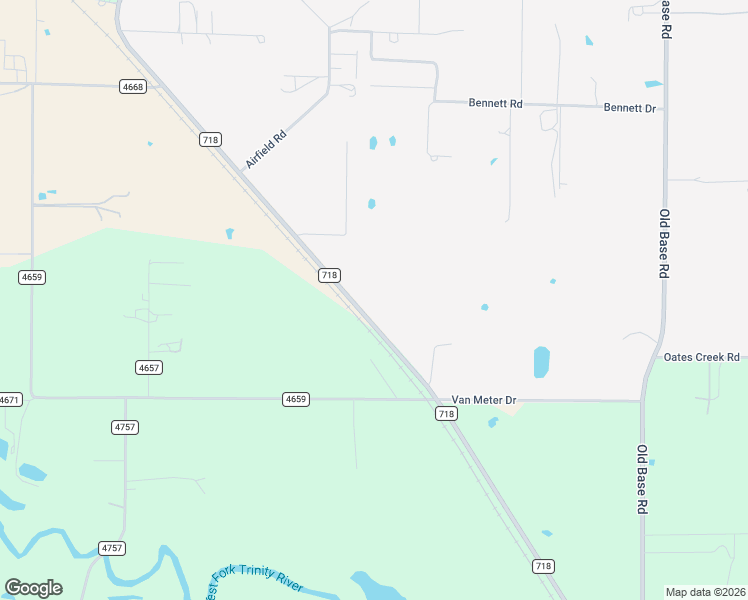 map of restaurants, bars, coffee shops, grocery stores, and more near 2401 Farm to Market Road 718 in Rhome
