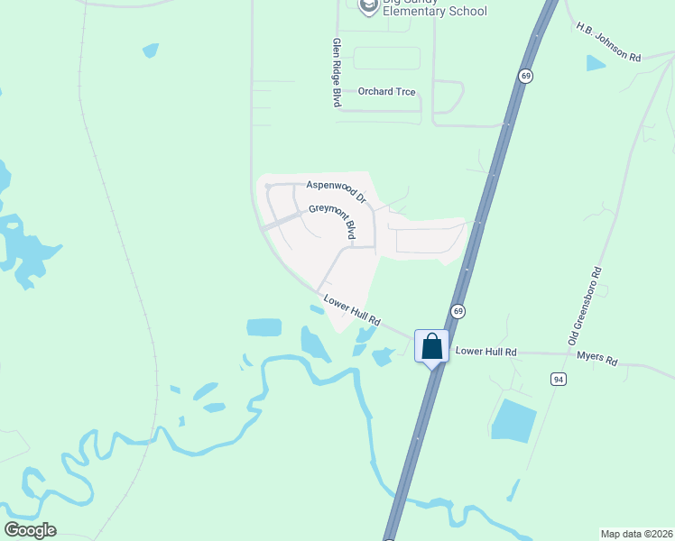 map of restaurants, bars, coffee shops, grocery stores, and more near 11792 Meadowlawn Drive in Moundville