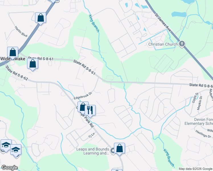 map of restaurants, bars, coffee shops, grocery stores, and more near 324 Reagan Drive in Summerville